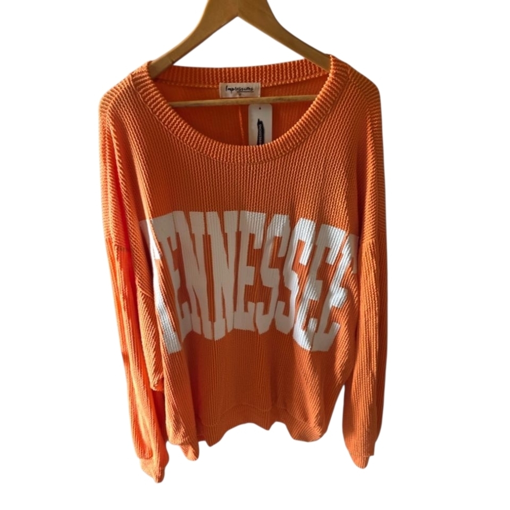 Impressions Orange 'TENNESSEE' Knit Sweatshirt